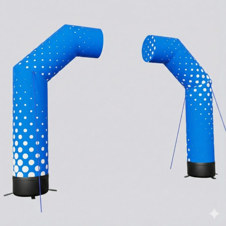 Demi-porte publicitaire pneumatique Pulsair – porte promotionnelle gonflable pour marquer la zone de départ/arrivée