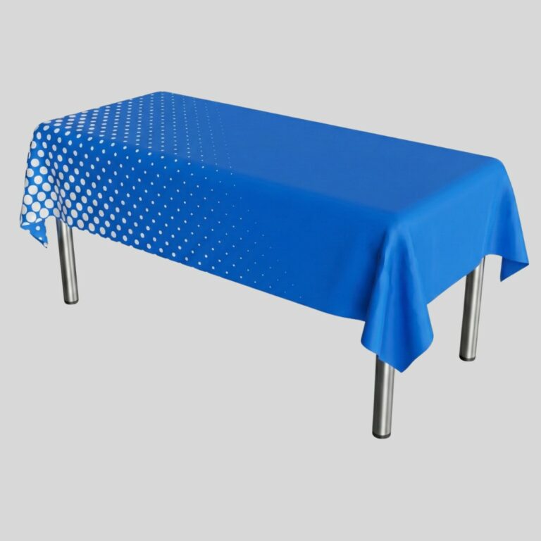 Nappes promotionnelles imprimées – nappes personnalisées pour tables de salons et de conférences