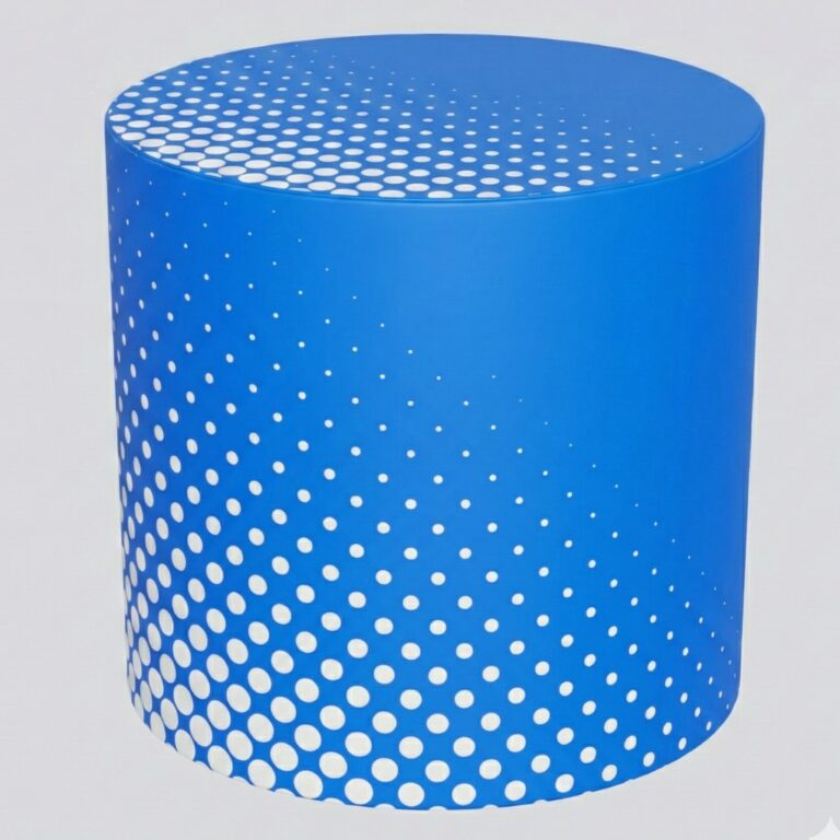 Pouf publicitaire à roulettes – un pouf confortable avec un imprimé (type à roulettes) pour les espaces de détente (facile à transporter)