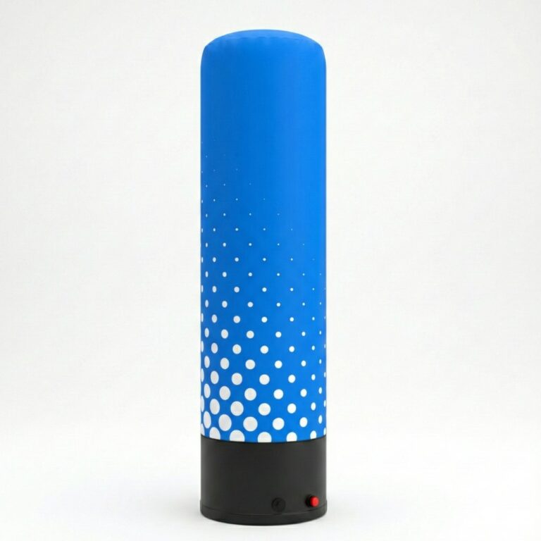 Colonne publicitaire pneumatique Pulsair – colonne verticale gonflable avec logo (pour affichage continu lors d'événements)