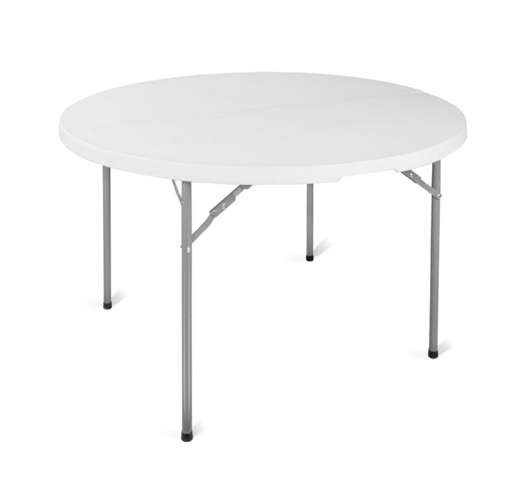 Table ronde promotionnelle pour événements – table ronde pliable pour banquets et événements (avec possibilité de housse personnalisée avec logo)