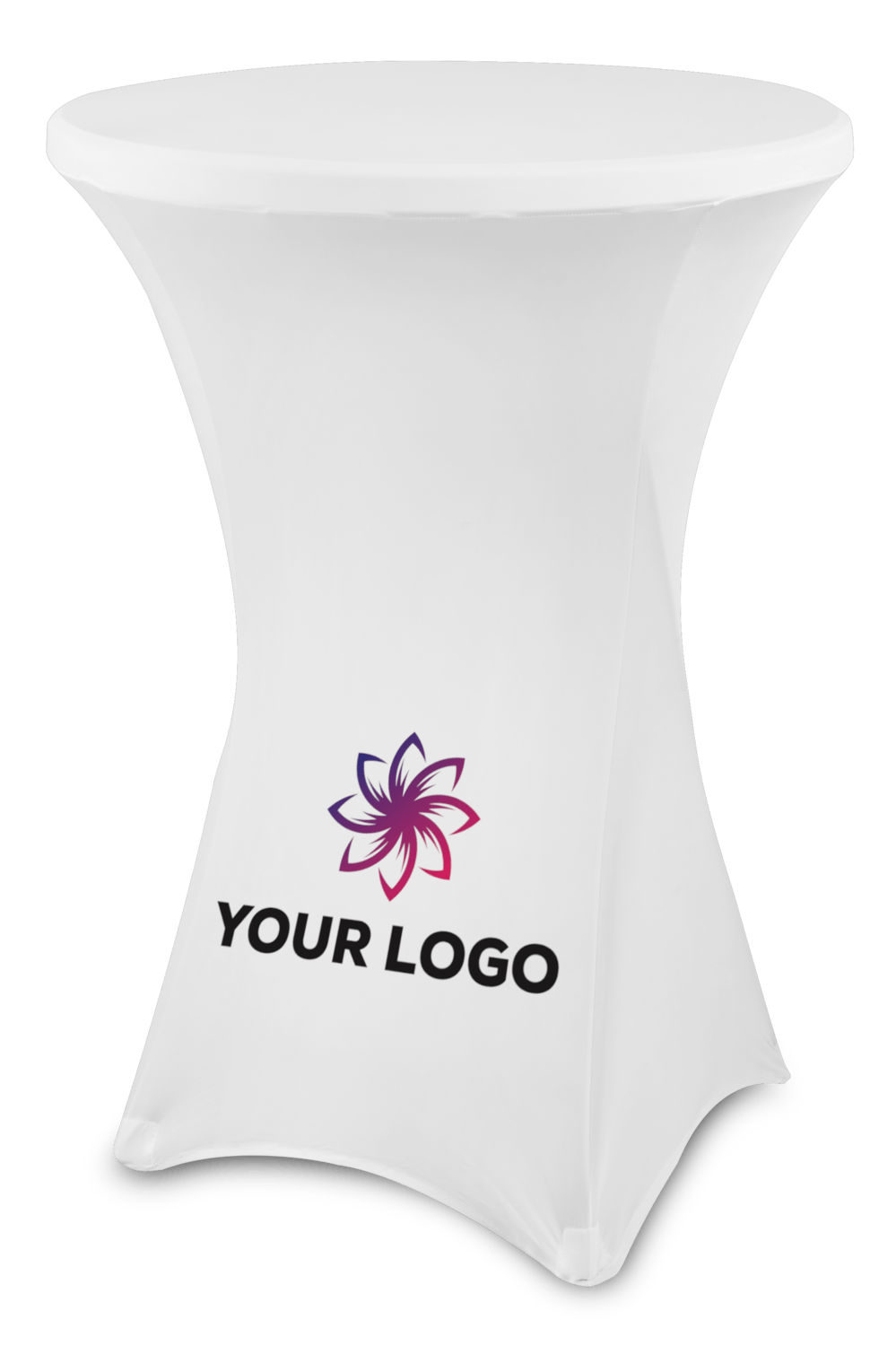 Stolik koktajlowy z pokrowcem z logo