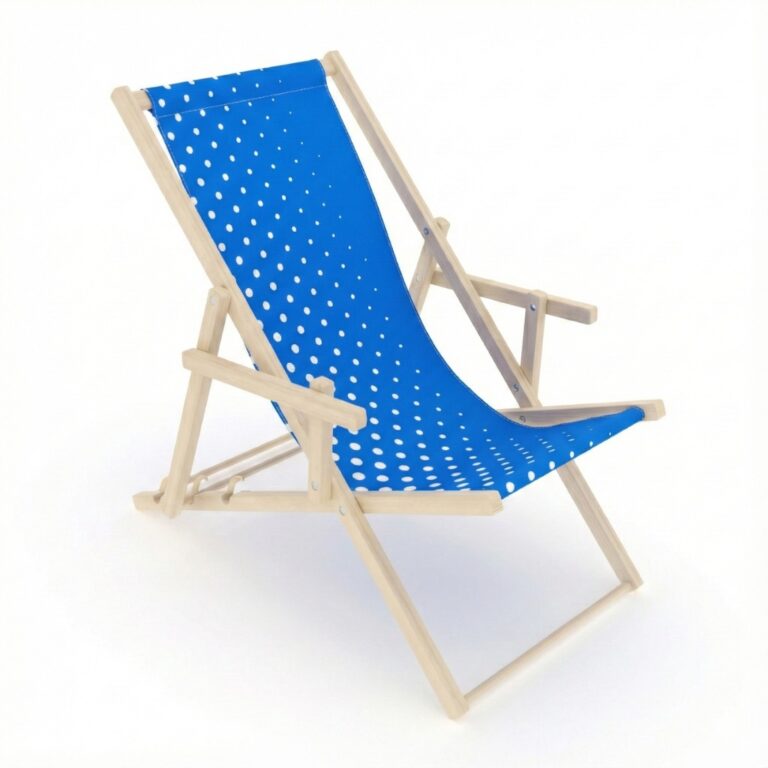 Chaise longue promotionnelle COMO – une chaise longue confortable pour événements avec impression personnalisée