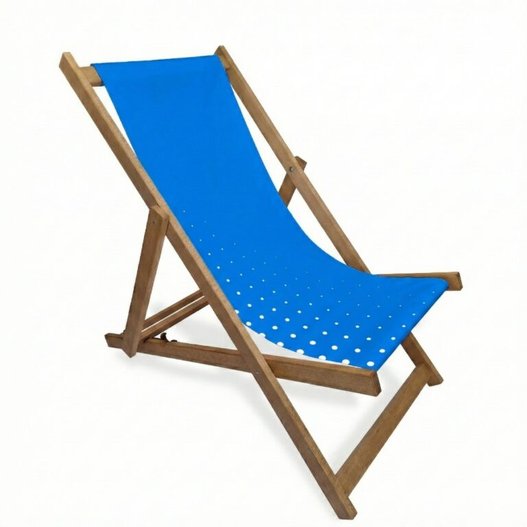 Chaise longue promotionnelle PRIMO – une chaise longue promotionnelle de haute qualité avec impression pour les événements en extérieur