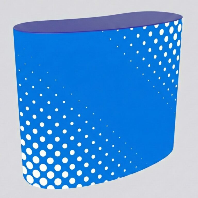 Comptoir publicitaire étanche Airmetic – comptoir promotionnel gonflable étanche aux gaz (ne nécessite aucune alimentation électrique)